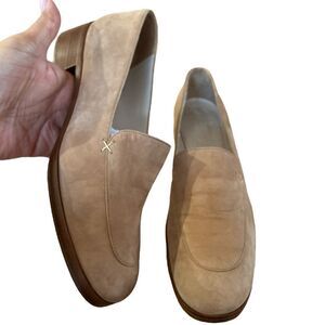Giorgio Armani Suede Natural Loafer in Size 37 Eur/ 7 US